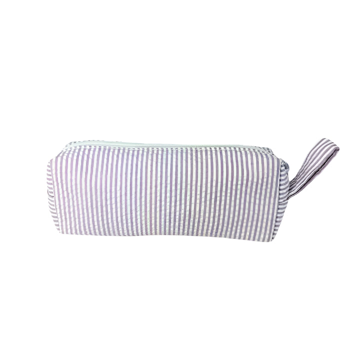 Lilac Seersucker Mini Baguette