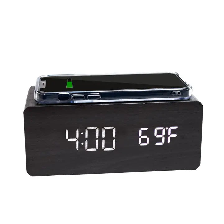 Alarm Clock w/ Wireless Charging Station