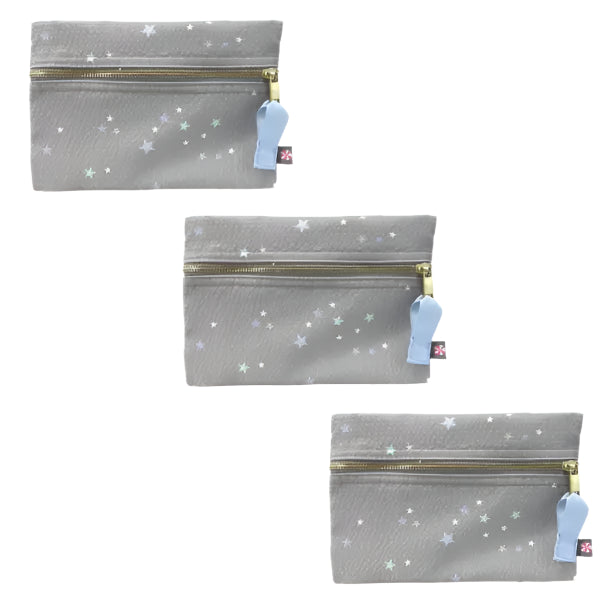 Little Star Seersucker Cosmo Bag (3PK)