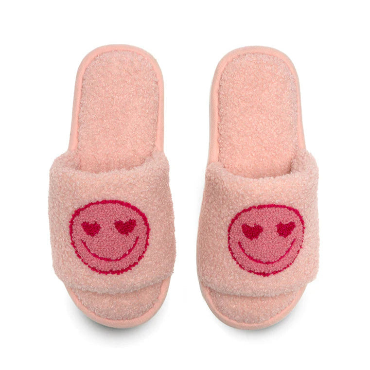 Pink Happy Slide Slippers