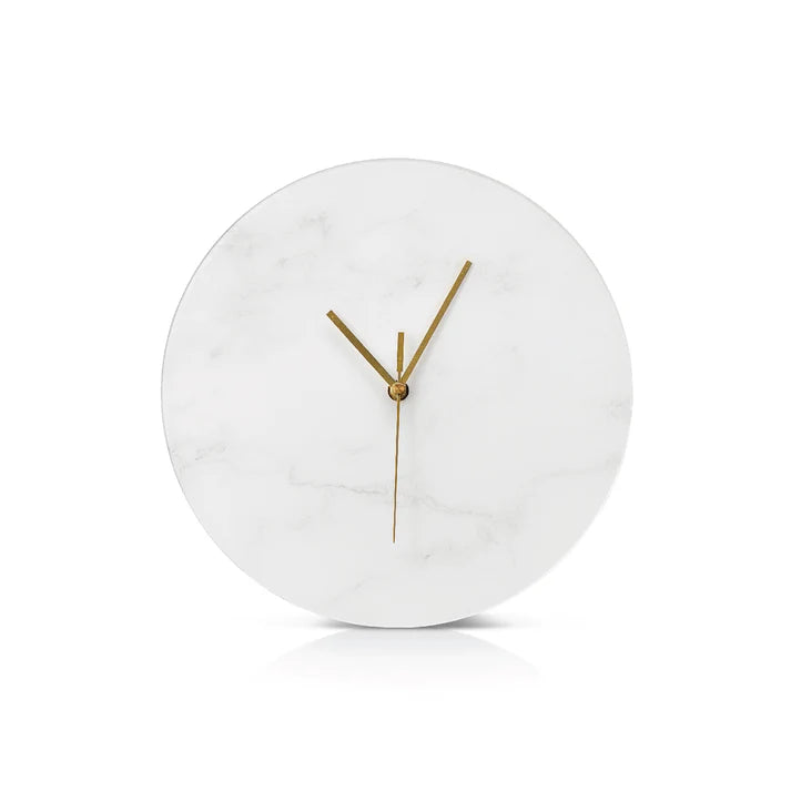 Marble Lucite Minimalistic Clock