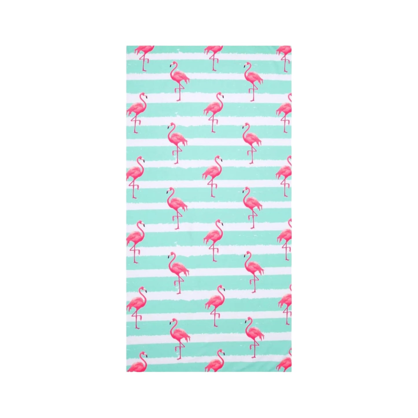 Oversized Blue Flamingo Beach Towel