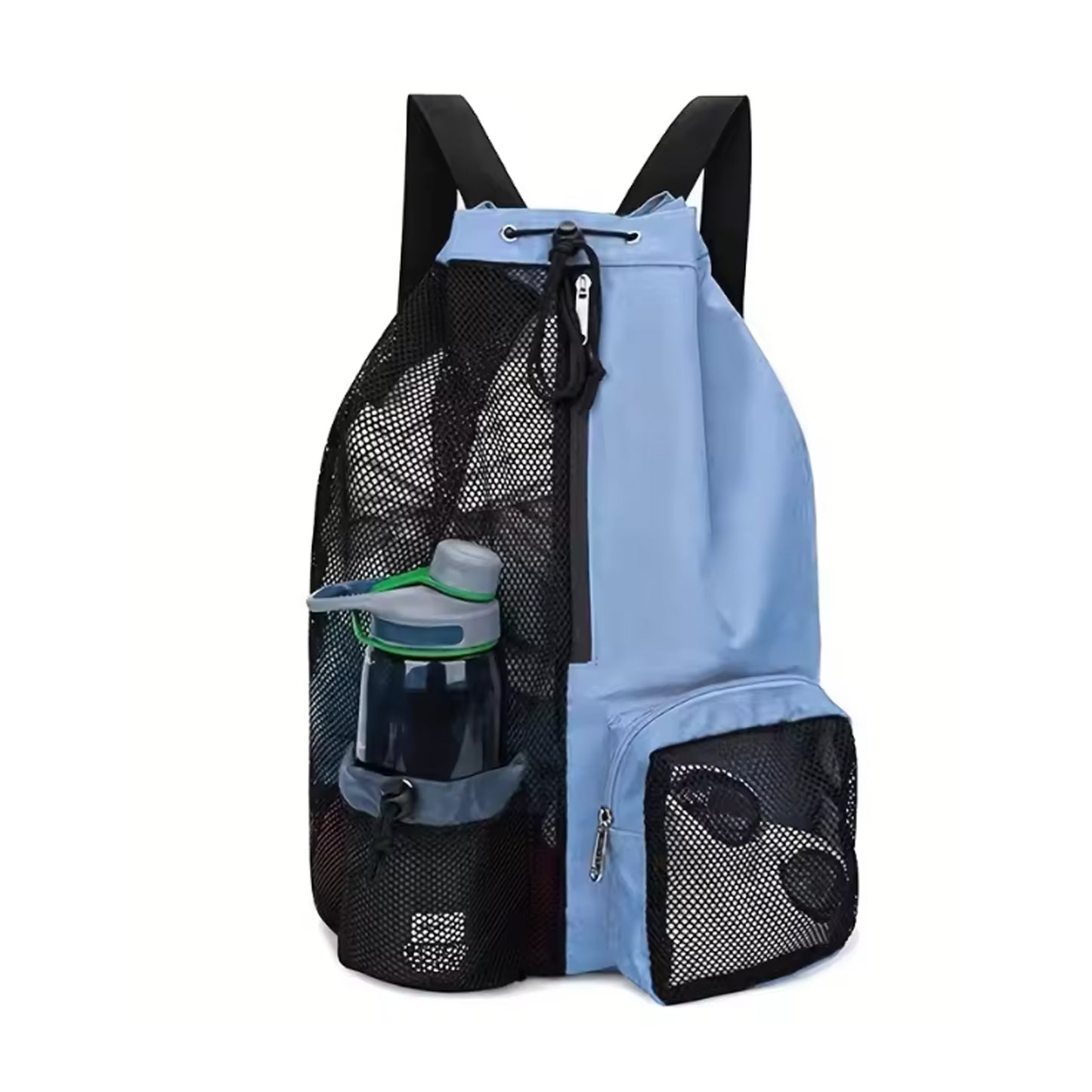 Mesh Drawstring Swimming Backpack