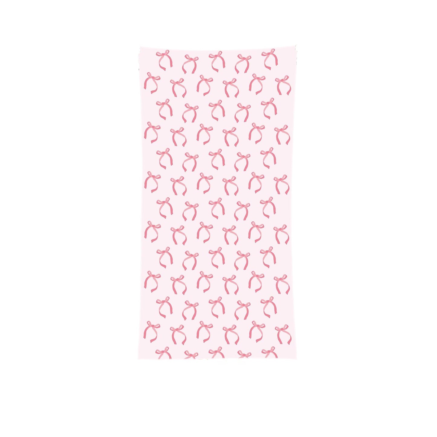Pink Bow Beach Towel