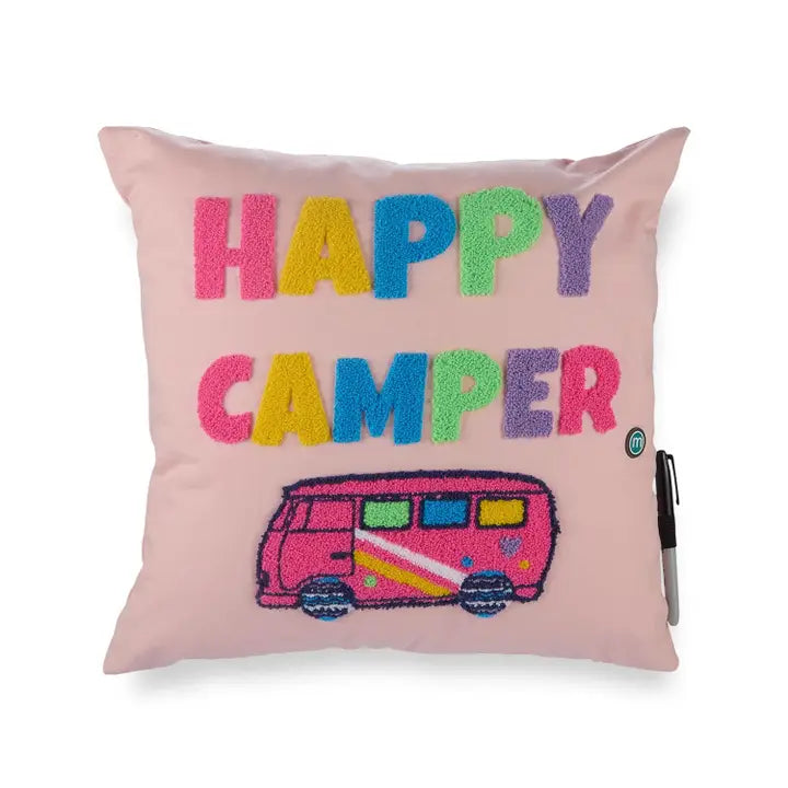 Happy Camper Autograph Pillow