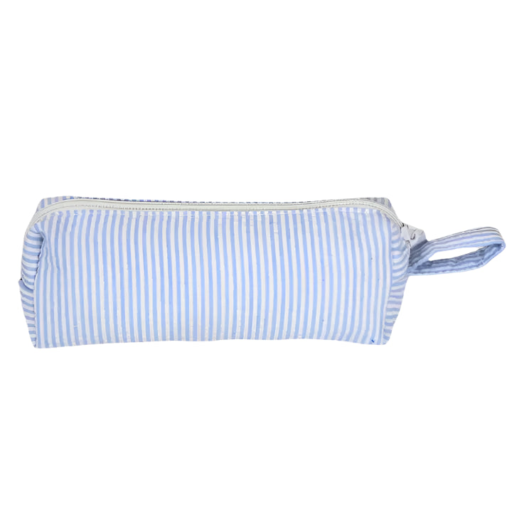 Baby Blue Seersucker Mini Baguette