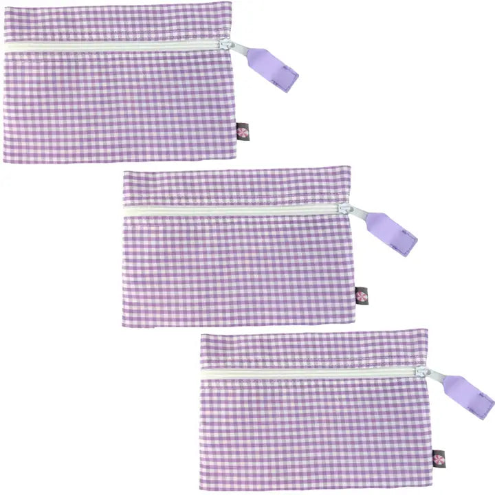 Lilac Gingham Cosmo Bag (3 PK)