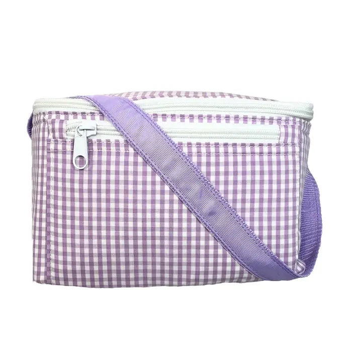 Lilac Gingham Lunch Box