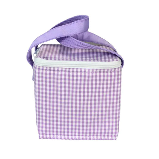 Lilac Gingham Snack Square