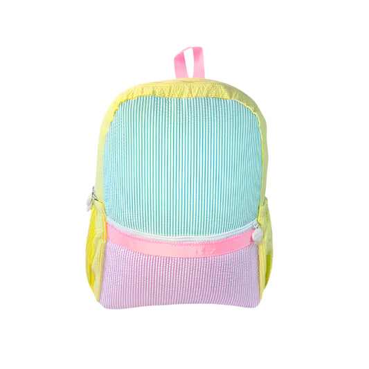 1989 Seersucker Backpack w/Pocket