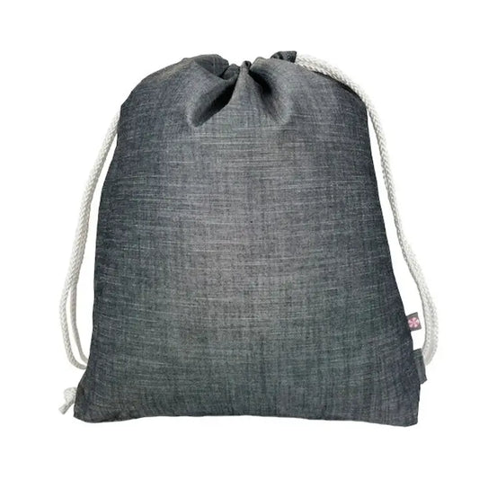 Grey Chambray Sling Backpack