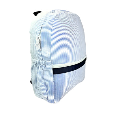 Skipper Seersucker Medium Backpack w/Pocket