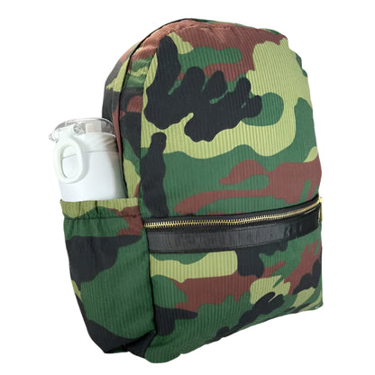 Woodland Seersucker Medium Backpack w/Pocket