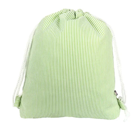 Lime Seersucker Sling Backpack