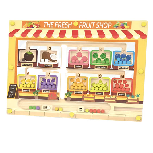 Wooden Magnetic Maze Fruit Shop