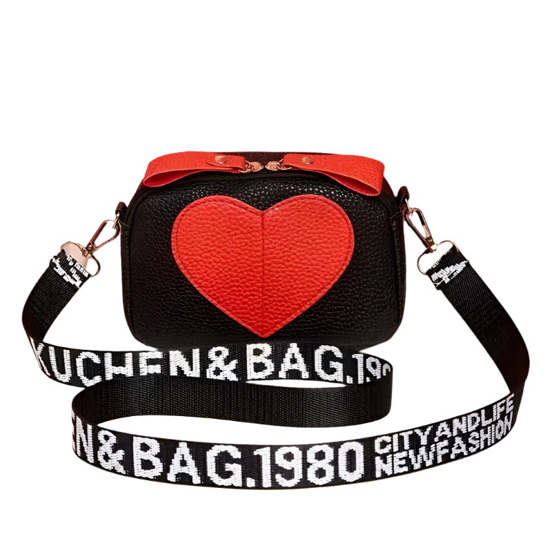 Heart Pattern Crossbody Bag