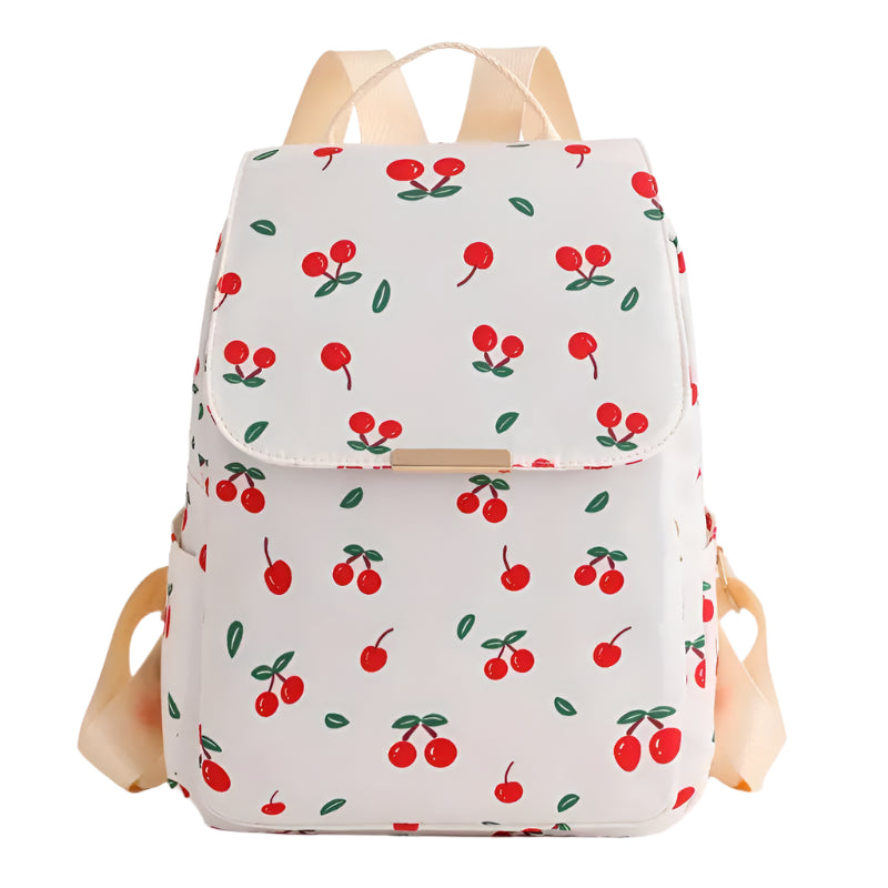 Cherry Printed Backpack