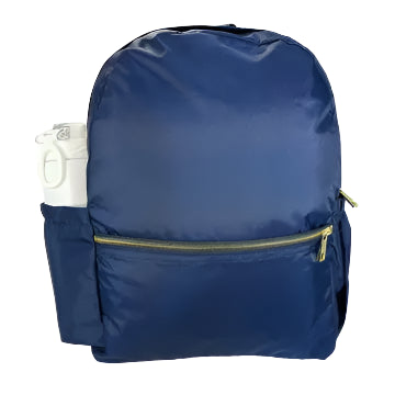 Navy Nylon Medium Backpack w/Pocket
