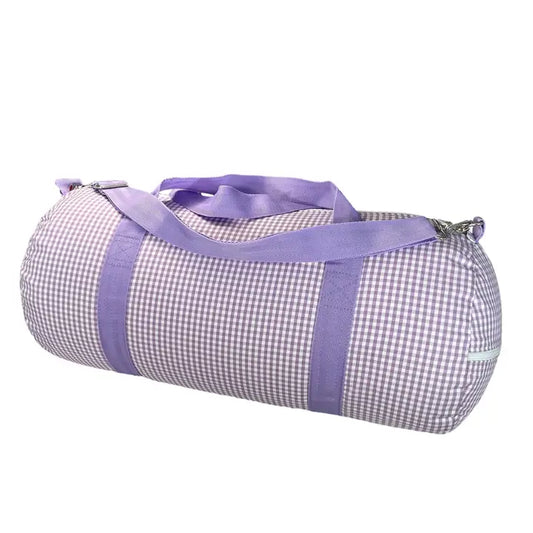 Lilac Gingham Weekend Duffel