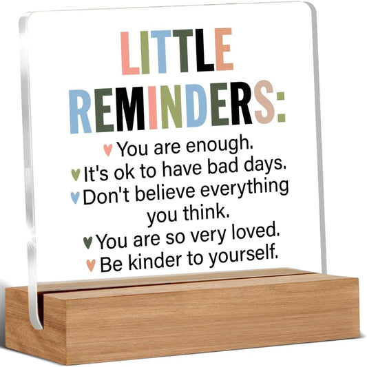 Inspirational Motivational Desk Sign