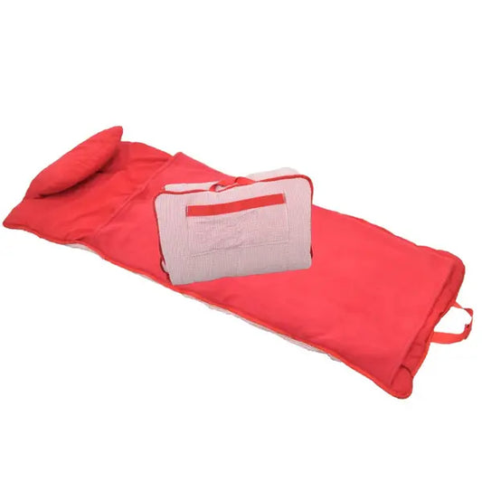 Red Seersucker Nap Roll