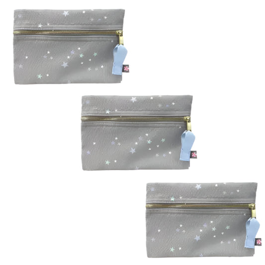 Little Star Seersucker Cosmo Bag (3PK)