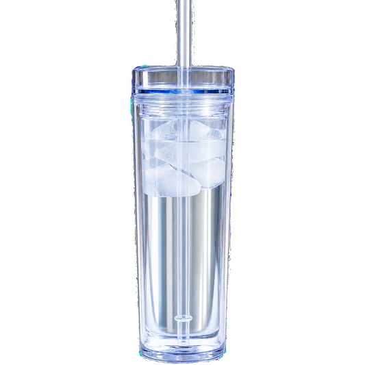 16oz. Clear Skinny Tumbler