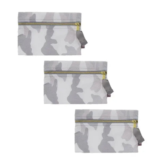 Snow Camo Seersucker Cosmo Bag (3PK)