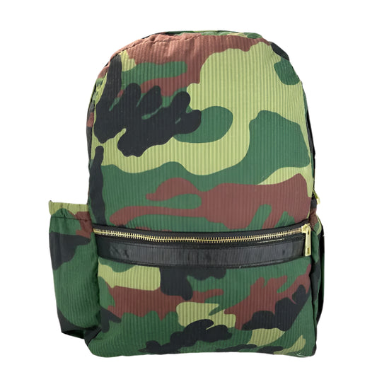 Woodland Seersucker Medium Backpack w/Pocket