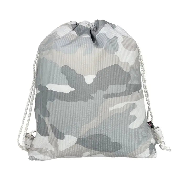 Snow Camo Seersucker Sling Backpack