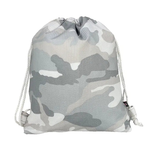 Snow Camo Seersucker Sling Backpack