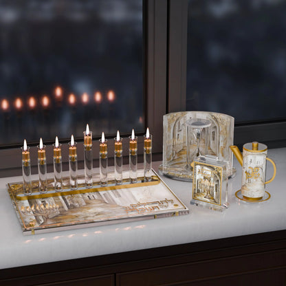 Golden Arch Chanukah Match Holder