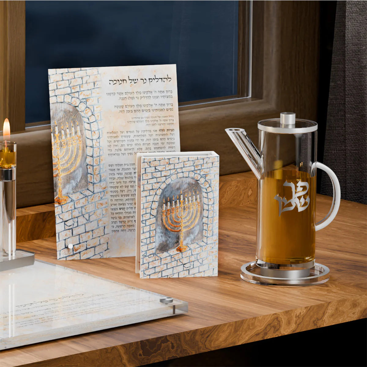 Ancient Yerushalayim Chanukah Matchbox