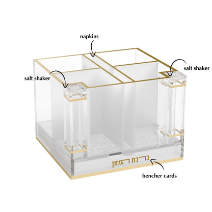 Classic Cutlery Holder with Salt & Bencher Set