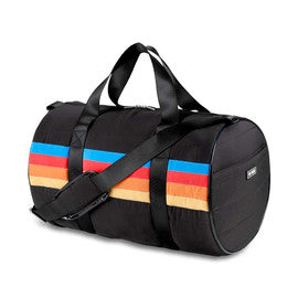 Retro Stripe Puffer Duffel