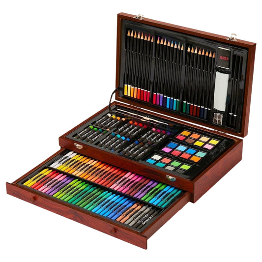 Wooden Case Art Set