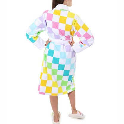 Stick For Robe Checkered Cotton Robe – Stick It