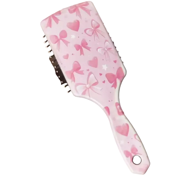 Bow Printed Hairbrush