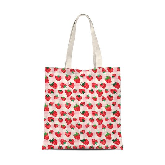 Cute Strawberry Canvas Bag