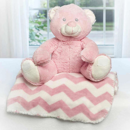 Plush Animal Blanket Set