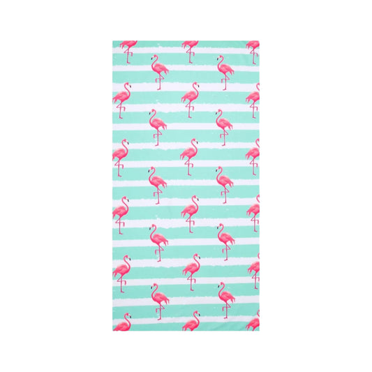 Oversized Blue Flamingo Beach Towel