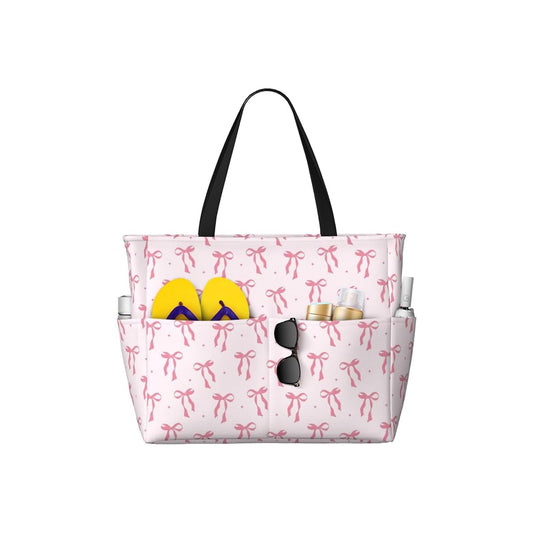 Pink Bow Large Swim Bag