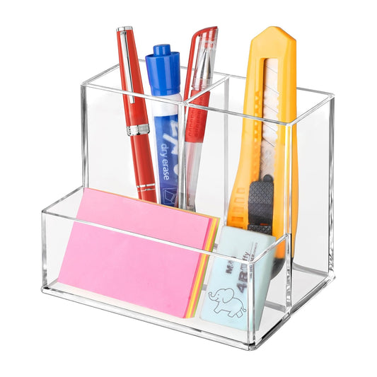3 Compartments Pen Holder