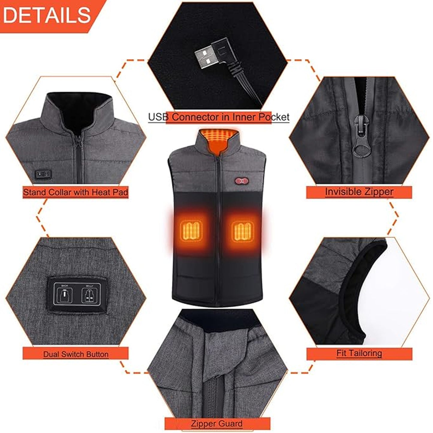 Men's Heat Jacket Vest