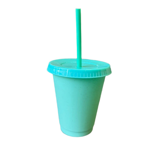 Glitter Reusable Tumbler w/ Lid