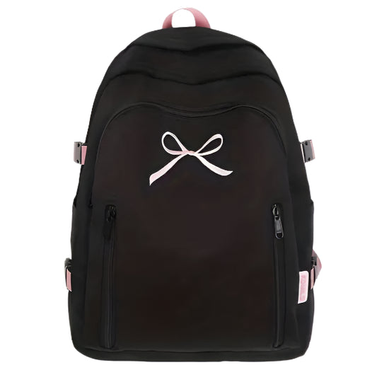 Chic Embroidered Bowknot Backpack