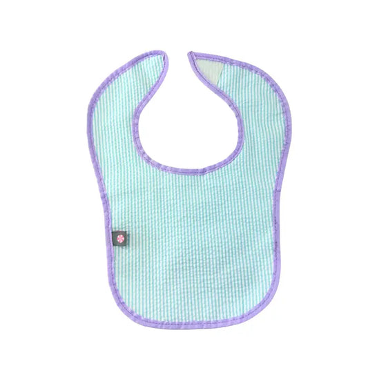 Mermaid Seersucker Bib