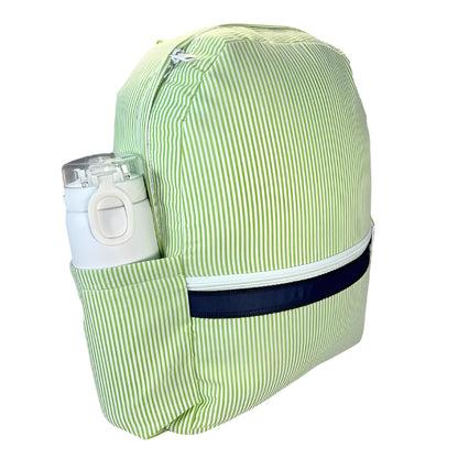 Grasshopper Seersucker Medium Backpack w/Pocket