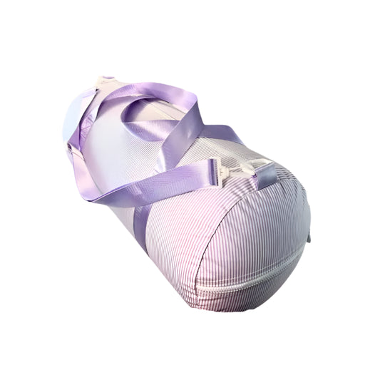Lilac Preppy Stripe (Glossy) Weekend Duffel