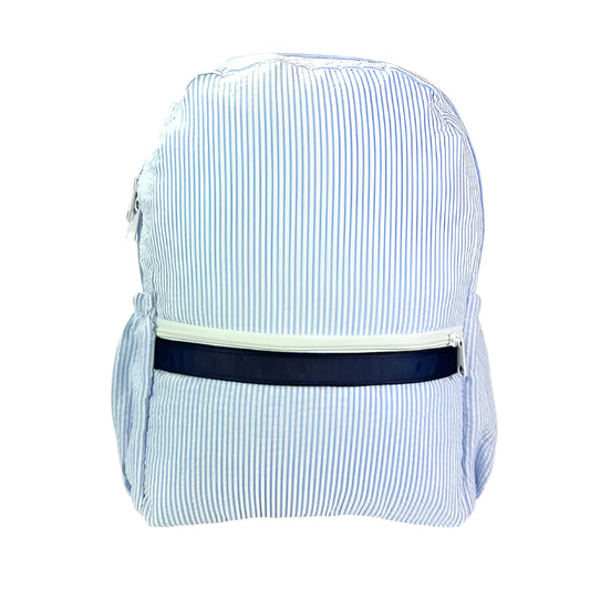 Skipper Seersucker Medium Backpack w/Pocket